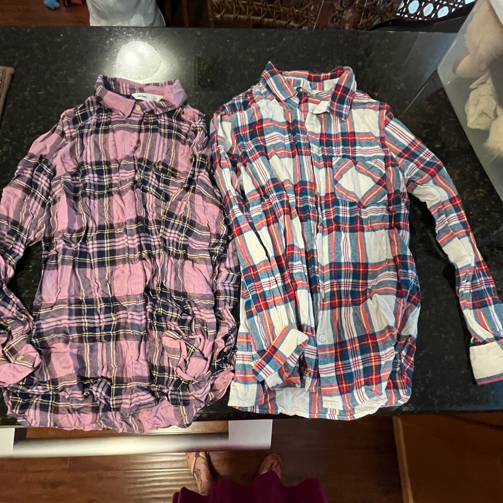 2 Old Navy Classic Flannels